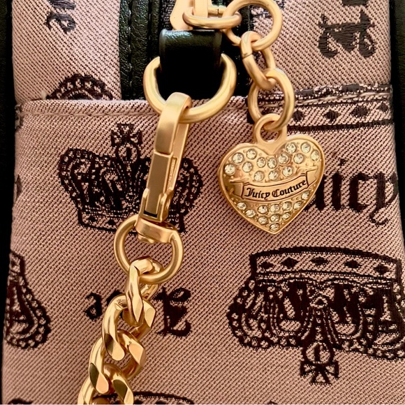 JUICY COUTURE ‘Vintage’ Heritage Bowler in Pink and Black ⋆ NWOT EXCLUSIVE ⋆ - Picture 5 of 6